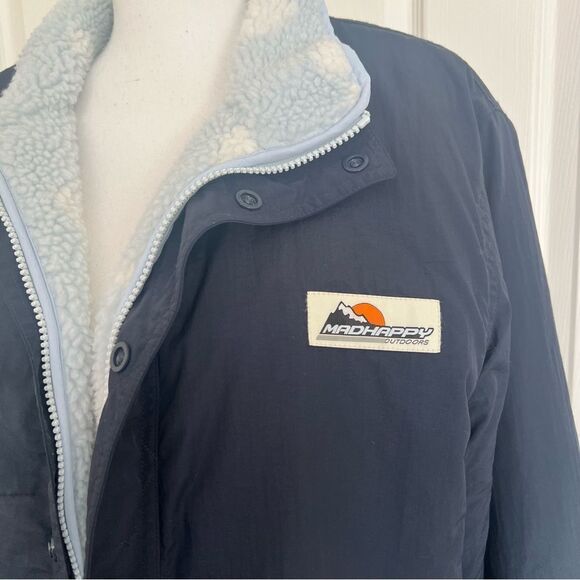 Madhappy Unisex Outdoors Reversible Nylon Jacket Blue Medium NEW - Picture 7 of 12